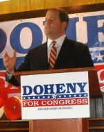 Matt Doheny Matt Doheny kicks off his campaign for the 23rd Congressional District seat on Wednesday in Oswego.