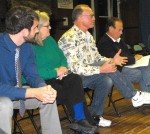 town hall meeting group About a dozen Port City residents took part in Thursday's town hall meeting. A variety of topics and concerns were discussed.