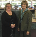 Alliance Bank United Way Campaign Under Way Resource Development Director with the United Way of Greater Oswego County, Lois Luber (right) meets with Senior Vice President and Regional Executive with Alliance Bank, Barb Bateman, to discuss Alliance Bank’s employee campaign in support of the United Way.