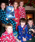 Polar Express Pajama Party Planned Pictured are KPS students: back row Claudia Chetney, Julia Roman, Neil Roman and in front: Lou Roman, Alex Chetney and Jake Chetney.