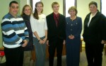 T-F-N in Albany__Senator Ritchie From left are: John Exford of Jefferson/Lewis County Reality Check; Stacy McNeill of Healthy Schools NY; Abby Jenkins of Tobacco Free Network of Oswego County; Liam Bland of Reality Check CO2 and a Fabius-Pompey senior; Senator Patricia Ritchie; and Terra House of TPACC. (Photo provided by TFN)