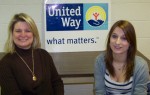 United way video Mel_&_Lauren Executive director of the United Way of Greater Oswego County, Melanie Trexler (left) meets with Lauren Daniels to congratulate her for her work on the United Way’s annual campaign video.