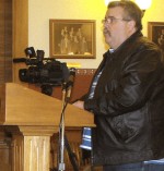 Council__Lee B Walker Lee Walker expresses his frustration with the snow removal ordinance at Monday night's council meeting.