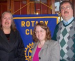 Judge todd Speaks To Rotary From left are Rotary President Carol Reed, Chelsey Cole and Judge Don Todd.