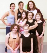 Kids And Parents Get A Night Out Pictured are: Lisa Carroll of Lisa’s Centre of Dance Artistry, Becca Friedlander, certified Zumba instructor, and Jennifer Lagoe with a group of dance students from the dance centre.