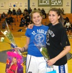 OHS sports G V BB CorcorSr_(11) Seniors Samantha McCarrick and Alexis Gillard