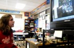 Overseas Classroom Alive At Leighton Zoe Clark asks questions of a youngster her age in the English classroom.