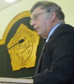 Barry Leemann Chairman of the Oswego County Legislature Barry Leemann presents his State of the County Address on Thursday.