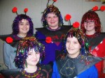 Fitzhugh Park Chorus Performs In World Premier Musical Female Martians from the musical include (clockwise from bottom left) Mariah Morley, Abbey Mulkerin, Mari Atkinson, Morgan Haynes and Libby Rookey.