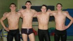 OHS__Swim__march 2011_(2) Drake Becksted, Zach Gerber, Sean Stegemoller and Reeve Callen