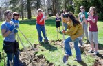 earth day file photo_03_Oswego County Youth Advocacy group putting in A butterfly Garden at Camp Zerbe_ Members of the Oswego County Youth Advisory Council create a butterfly garden at Camp Zerbe.