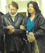 joyce malone Joyce Malone, left, is assisted out of Oswego County Court today by her daughter, Brenda Eddy.