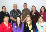 New_OCO_Emplys_4_11 Pictured are new employees of OCO. Seated from left: Melissa Davis (Transportation), Erica Laubhan and Alyse Fleming (Youth and Family) and Rebecca Porter (Health and Nutrition). Standing from left: Kevin Gettings and John Coleman (Transportation), Craig Gilkey (Youth and Family) Luanne Brown (Health and Nutrition) and Tammy Collins (Residential).