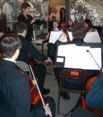 Oswego Youth Community Orchestra Performance Pictured are the Oswego Community Youth Orchestra Director, Jackie Darvill and the orchestra who recently performed at Safe Haven Museum.