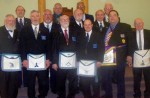Masons Install Officers New Masonic officers
