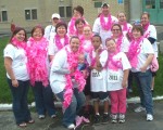 OCO Breast Health Program Participates in Race for the Cure Carolyn Handville and her team show their support for a cure for breast cancer at the annual Susan G. Komen Race for the Cure. In the back row from left are: Diane Blasczienski, Sheila Crandall, Allen Wert, Danielle Wert and Alicia Handville holding baby Marley. In the middle row from left are: Stephanie Guido, Jody Guido, Julia Smith, Sharon Margensey, Katie Batchelor, Ellen Holst and Heather Buckley. Front row from left are: Carolyn Handville holding baby Chase, Isaiah Williams, and Cheyanne Huller. Absent from the photo are team members, Kelly Baldwin, Jennifer Truax, Muriel Clark, Corte Spencer, Tricia Clark, Jane Peter, and Rick Smith.