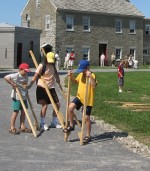 fort summer program_stilts Historic games and activities will be featured at the summer kid’s history camp at Fort Ontario this summer.