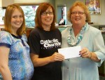 Alliance Bank To sponsor Catholic Charities Volleyball Alliance Bank has signed on as a major sponsor for Catholic Charities’ Second Annual Co-ed Volleyball Tournament. From left are Jolene Bechtel of Alliance Bank; Gail Cooper, tournament chair; and Barbara Bateman, senior vice president, regional executive with Alliance Bank.