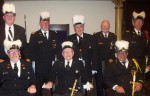 Commandery Installs Officers Front Row George A. Reed William Main and Bill DuPree. Back row Ken Bates, Richard Fowler, Burtriss Goodnough and Anthony V. Senzarino