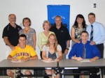Letts of Intent_(27) OHS athletes sign college letters of intent.
