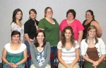 Oswego County Opportunities Welcomes New Employees Pictured are new employees of OCO. Seated from left: Sarah Woodward (Education Services), Kayla Sobotka and Courtney Macner (Residential Services), and Kimberly Weaver (Youth and Family Services). Standing from left: Jennifer Courtwright (Youth and Family Services), Annette Barbera (Residential Services), Jennifer Thiel (Youth and Family Services), Allison Rivera and Mandy Morgan (Residential Services).