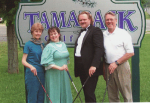 O_O_T golf From left: Martha Hammill, tournament co-chair; regional opera stars, Elisabeth Kisselstein and Robert Allen; Terry Hammill, tournament co-chair.
