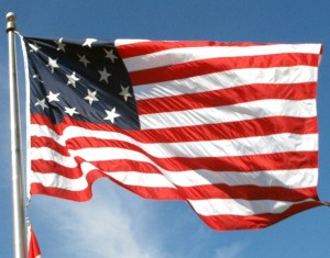 The 15-star and 15-stripe, 1812 flag
