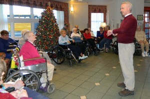 Meteorologist Dave Longley visits residents