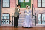 Ambrose Kemper (played by GRB Junior Mark Parry) begs for help from matchmaker Dolly Gallagher Levi (played by GRB Senior Alexis Pawlewicz). Ambrose is in love with Ermengarde Vandergelder, niece of the grumpy, cantankerous businessman Horace Vandergelder, who has forbid any relationship between the two. Dolly assures that all will be handled properly in a scene from Hello, Dolly! which opens this week at Fulton's G. Ray Bodley High School. The classic Broadway musical by Jerry Herman and MIchael Stewart will be presented March 7-8-9 in the Bodley HS Auditorium. Photo by Kelly LeVea
