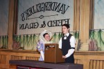 Can a lovely, strong willed woman find a place in the heart of a cold, grumpy widower? Find out as Quirk's Players of G. Ray Bodley HIgh School present the classic Broadway musical Hello, Dolly! this week. Shown here are GRB Seniors Alexis Pawlewicz (who portrays Dolly Gallagher Levi) and Mitch Lalik (who plays Horace Vandergelder) rehearsing a scene from this year's annual GRB musical. The production is under the direction of Fulton Teachers Tom Briggs and Thomas Nami. Photo by Kelly LeVea