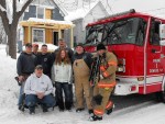 firefighters help habitat Firefighters Help Habitat For Humanity