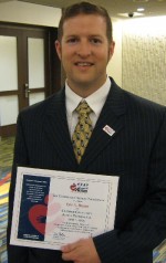 Eric Bresee, director of Crisis and Development Services for Oswego County Opportunities, recently received accreditation as a Certified Community Action Professional from the Community Action Partnership during a ceremony held in San Francisco, Calif.