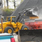 Loading cargo at the Port of Oswego Authority.