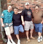 Christian band Sent Forth along with opening act, Dennis Shortslef, will perform a free concert to benefit the food pantry at Catholic Charities of Oswego County. From left are band members: Al Weaver, Rick Rainone, Rob Brown and Michael Bolio.