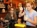 Mikayla Trapasso and Alison Rogers are just two of the 25 students who participated in the OMS DNA testing.