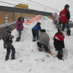 There were mountains of snow for the 2011 Warm Up, Oswego Festival. This year, however, only a couple inches have fallen this winter - and the have all melted.