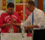 TV Weatherman Visits Granby Students
