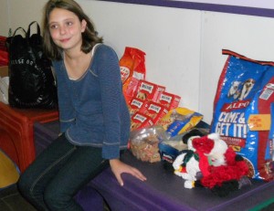 madison with donations